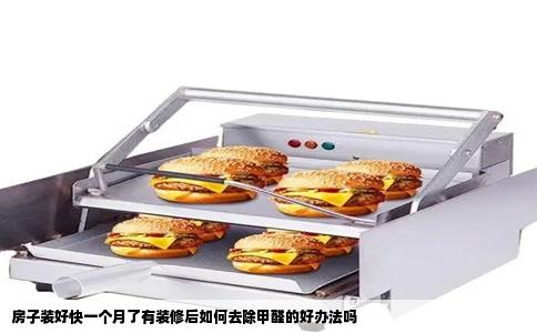 房子装好快一个月了有装修后如何去除甲醛的好办法吗