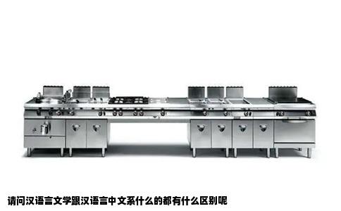 请问汉语言文学跟汉语言中文系什么的都有什么区别呢