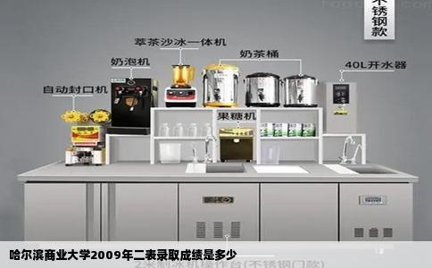哈尔滨商业大学2009年二表录取成绩是多少