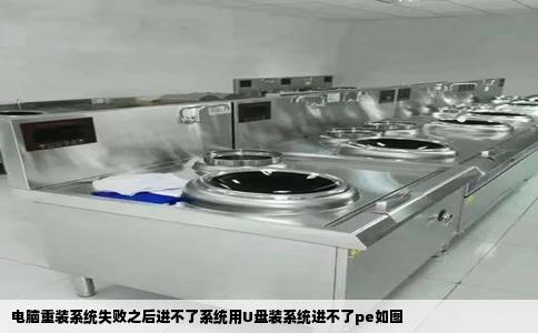 电脑重装系统失败之后进不了系统用U盘装系统进不了pe如图