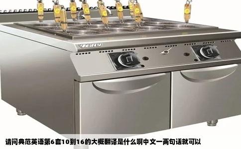 请问典范英语第6套10到16的大概翻译是什么啊中文一两句话就可以