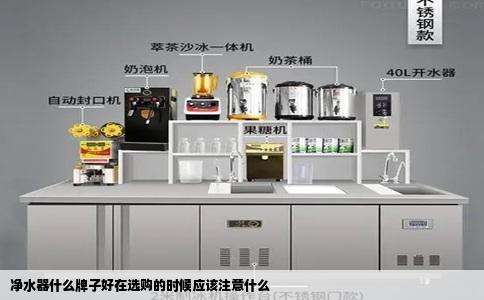 净水器什么牌子好在选购的时候应该注意什么