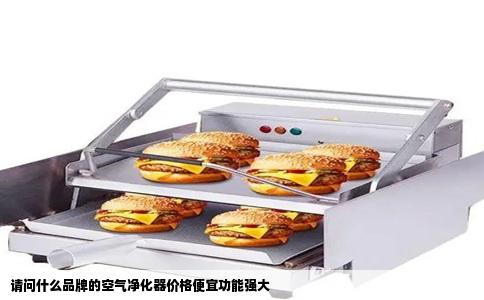 请问什么品牌的空气净化器价格便宜功能强大