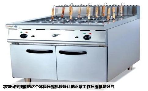 求如何接线能把这个冰箱压缩机接好让他正常工作压缩机是好的