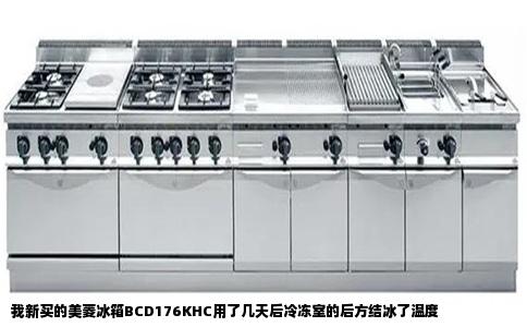 我新买的美菱冰箱BCD176KHC用了几天后冷冻室的后方结冰了温度