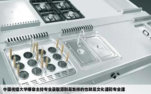 中国传媒大学播音主持专业录取原则是怎样的也就是文化课和专业课
