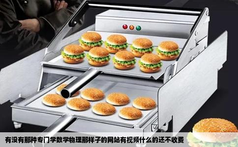 有没有那种专门学数学物理那样子的网站有视频什么的还不收费