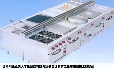 请问刚毕业的大学生是否可以考注册会计师有工作年限或技术职称的