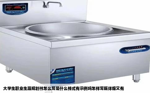 大学生职业生涯规划书怎么写是什么格式有示例吗怎样写既详细又有