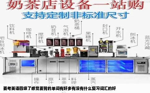 要考英语四级了感觉要背的单词有好多有没有什么复习词汇的好