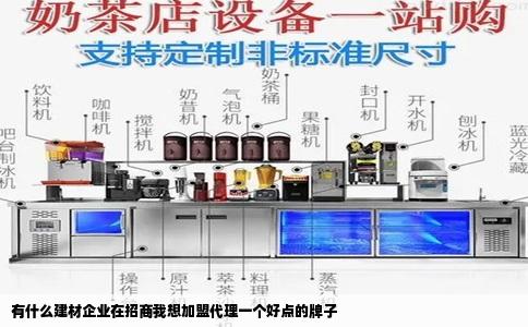 有什么建材企业在招商我想加盟代理一个好点的牌子