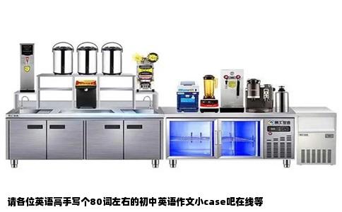 请各位英语高手写个80词左右的初中英语作文小case吧在线等