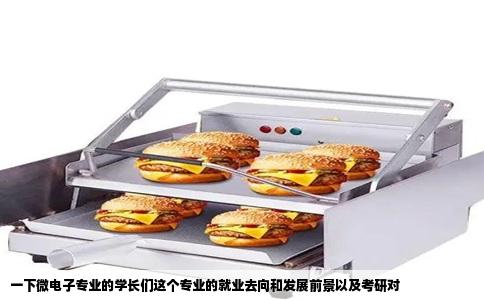 一下微电子专业的学长们这个专业的就业去向和发展前景以及考研对