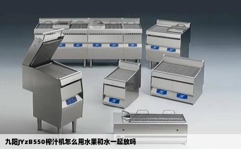 九阳JYzB550榨汁机怎么用水果和水一起放吗