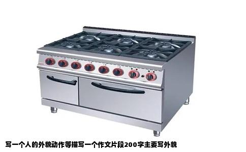 写一个人的外貌动作等描写一个作文片段200字主要写外貌