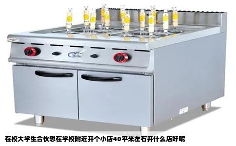 在校大学生合伙想在学校附近开个小店40平米左右开什么店好呢