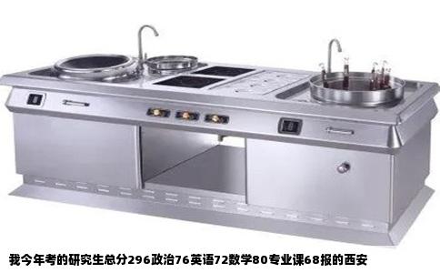 我今年考的研究生总分296政治76英语72数学80专业课68报的西安