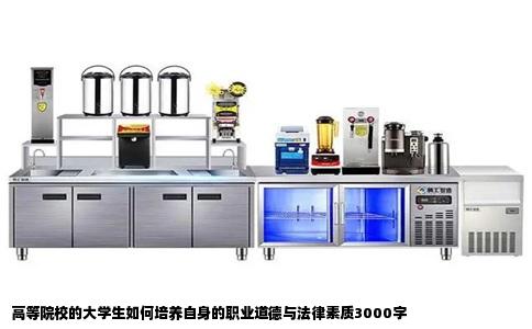高等院校的大学生如何培养自身的职业道德与法律素质3000字