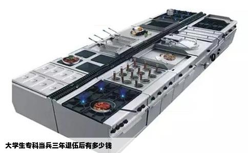 大学生专科当兵三年退伍后有多少钱