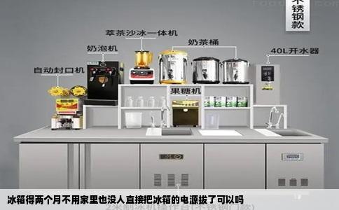 冰箱得两个月不用家里也没人直接把冰箱的电源拔了可以吗