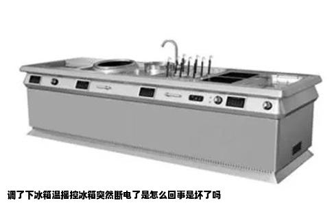 调了下冰箱温摇控冰箱突然断电了是怎么回事是坏了吗