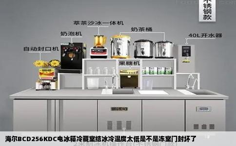 海尔BCD256KDC电冰箱冷藏室结冰冷温度太低是不是冻室门封坏了