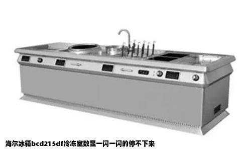 海尔冰箱bcd215df冷冻室数显一闪一闪的停不下来