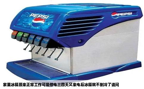 家里冰箱原来正常工作可是停电三四天又来电后冰箱就不制冷了请问