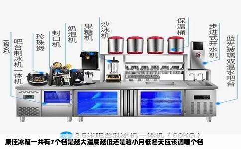 康佳冰箱一共有7个档是越大温度越低还是越小月低冬天应该调哪个档