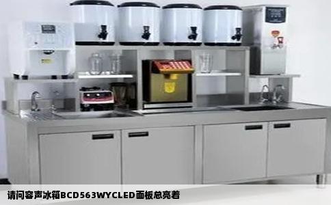 请问容声冰箱BCD563WYCLED面板总亮着