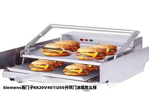 Siemens西门子KK20V40TI200升双门冰箱怎么样