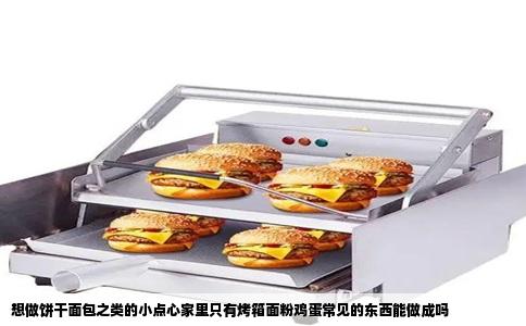 想做饼干面包之类的小点心家里只有烤箱面粉鸡蛋常见的东西能做成吗