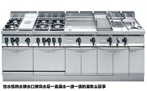 饮水机热水接水口接完水后一直漏水一滴一滴的漏怎么回事