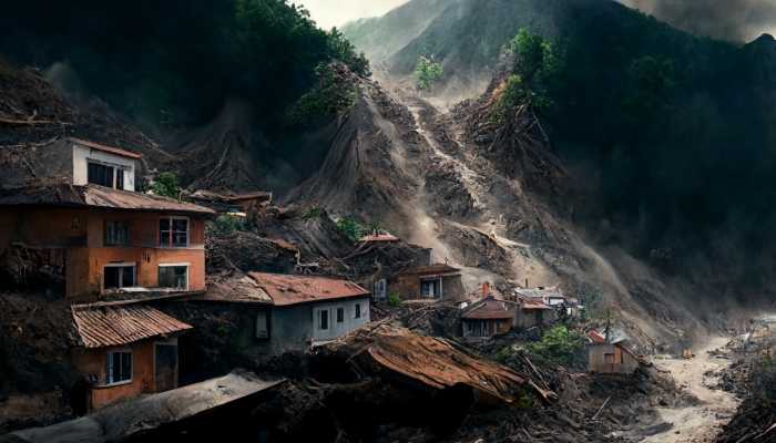 日本地震吓人瞬间90%房屋损毁还有道路变成一条沟