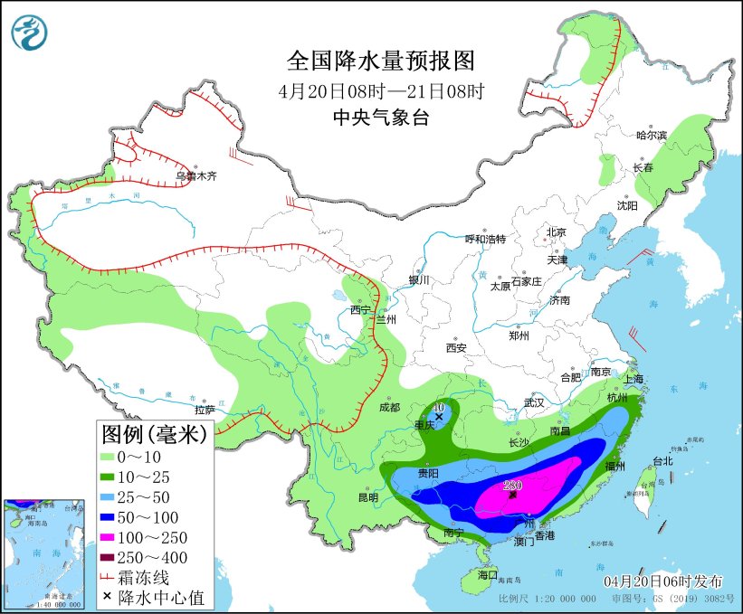 江南华南重庆等地有强降水黄海东海将有大风